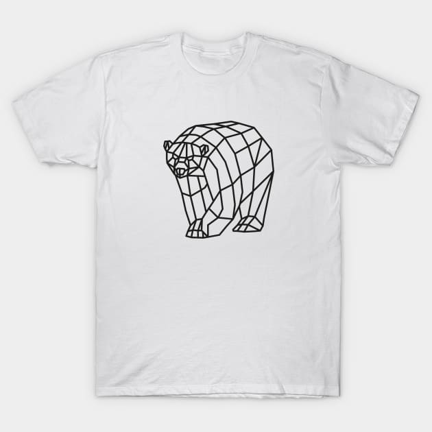 Origami Polar Bear T-Shirt by shaldesign